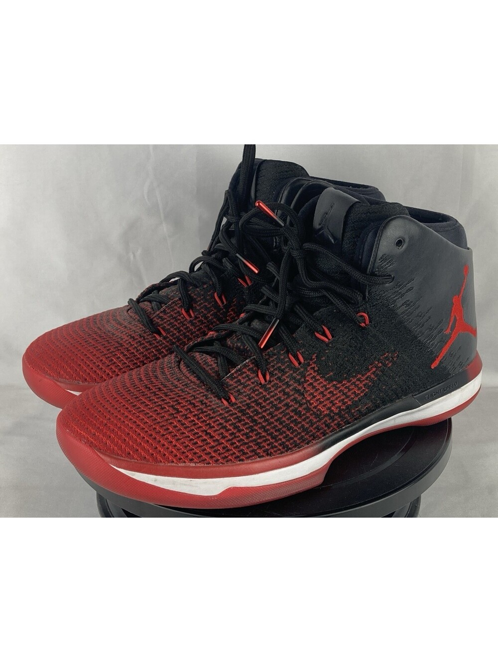 Nike Air Jordan 31 XXXI Banned Bred Mens Size 11 Black Red Shoes 845037-001